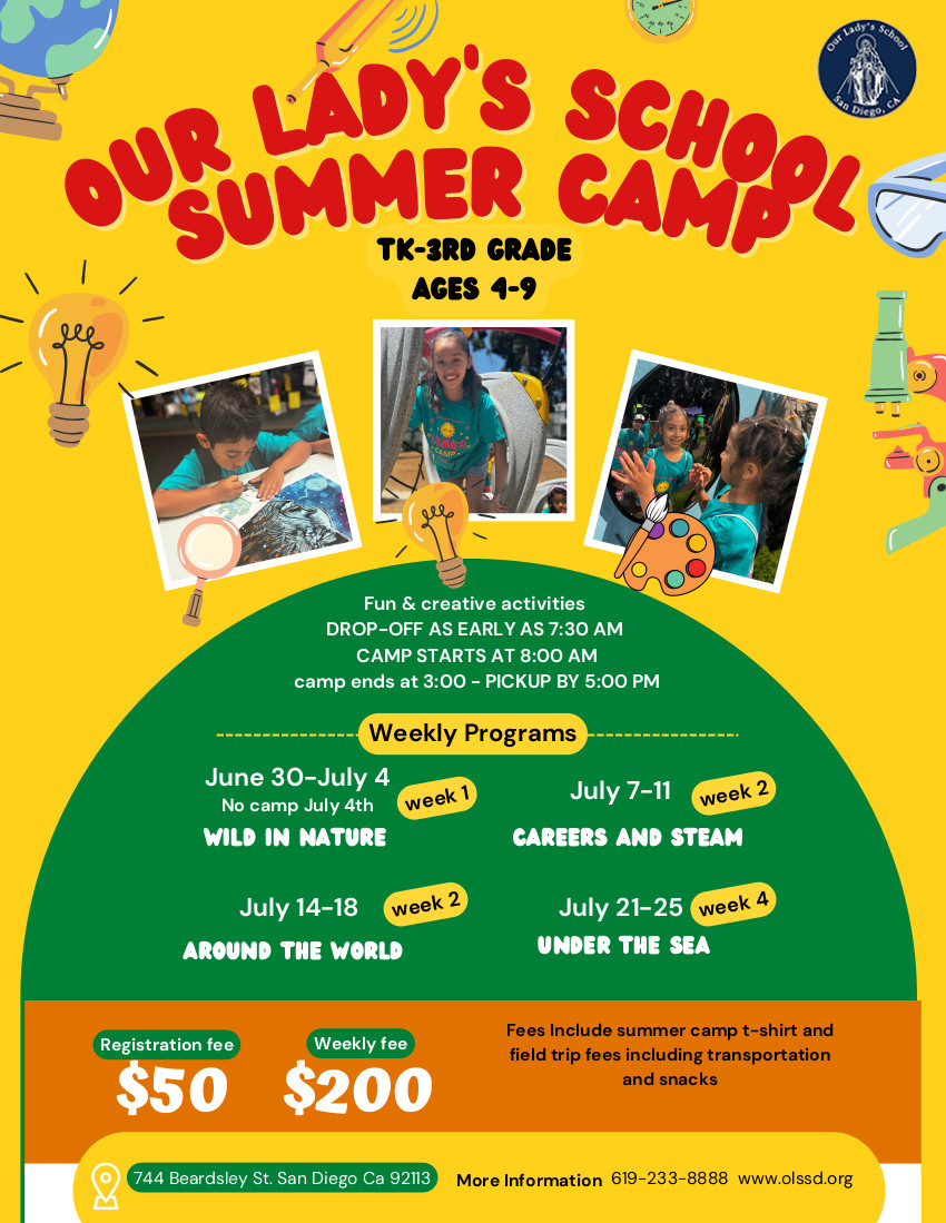 Our Lady's School Summer Camp Flyer